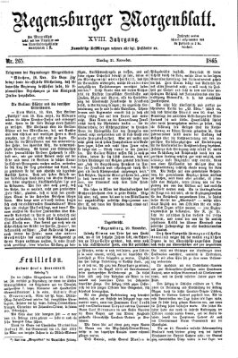 Regensburger Morgenblatt Dienstag 21. November 1865