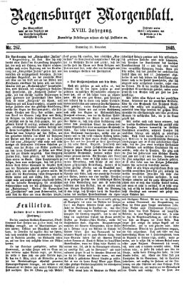 Regensburger Morgenblatt Donnerstag 23. November 1865