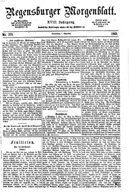 Regensburger Morgenblatt Donnerstag 7. Dezember 1865