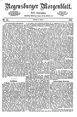 Regensburger Morgenblatt Sonntag 28. Januar 1866