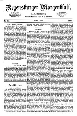 Regensburger Morgenblatt Mittwoch 7. März 1866