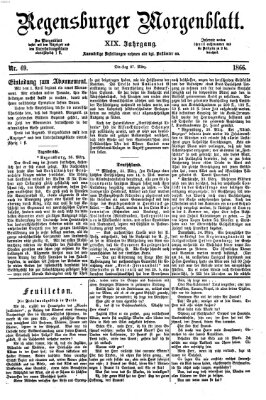 Regensburger Morgenblatt Dienstag 27. März 1866