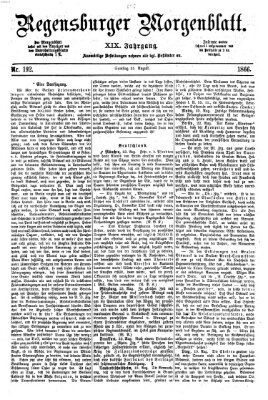 Regensburger Morgenblatt Samstag 25. August 1866
