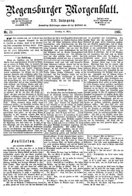 Regensburger Morgenblatt Samstag 30. März 1867