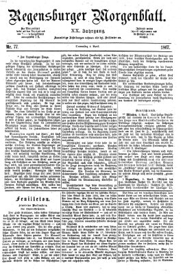 Regensburger Morgenblatt Donnerstag 4. April 1867