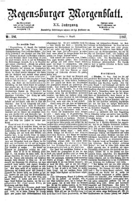 Regensburger Morgenblatt Sonntag 18. August 1867