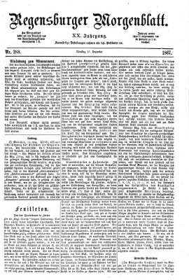Regensburger Morgenblatt Dienstag 17. Dezember 1867