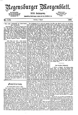 Regensburger Morgenblatt Samstag 8. August 1868