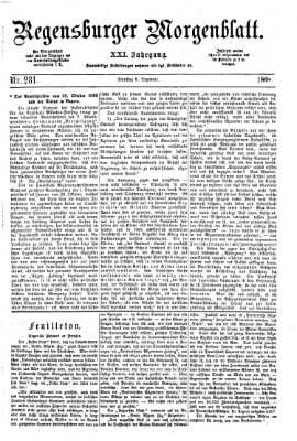 Regensburger Morgenblatt Dienstag 8. Dezember 1868