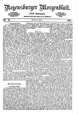 Regensburger Morgenblatt Mittwoch 24. Februar 1869