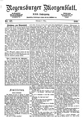 Regensburger Morgenblatt Mittwoch 17. März 1869