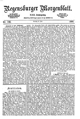 Regensburger Morgenblatt Dienstag 27. Juli 1869