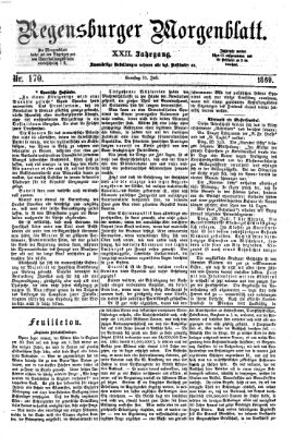 Regensburger Morgenblatt Samstag 31. Juli 1869