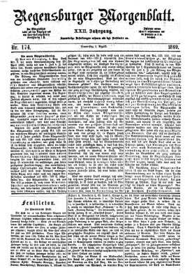 Regensburger Morgenblatt Donnerstag 5. August 1869