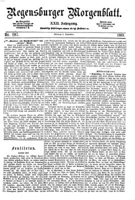 Regensburger Morgenblatt Mittwoch 1. September 1869
