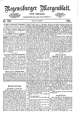 Regensburger Morgenblatt Freitag 26. November 1869