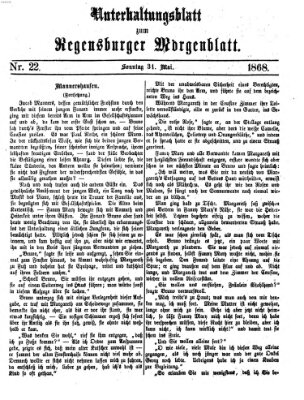 Regensburger Morgenblatt Sonntag 31. Mai 1868