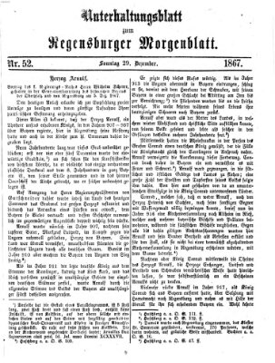 Regensburger Morgenblatt Sonntag 29. Dezember 1867