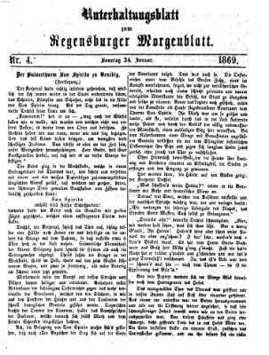 Regensburger Morgenblatt Sonntag 24. Januar 1869