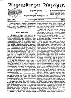 Regensburger Anzeiger Donnerstag 24. September 1863