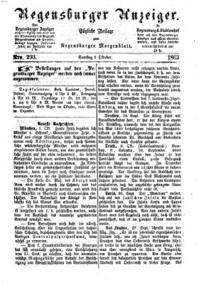 Regensburger Anzeiger Samstag 3. Oktober 1863