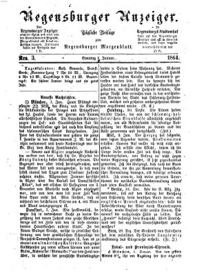 Regensburger Anzeiger Sonntag 3. Januar 1864