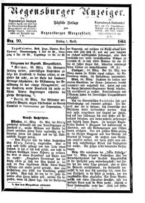 Regensburger Anzeiger Freitag 1. April 1864
