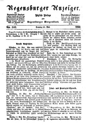 Regensburger Anzeiger Sonntag 22. Mai 1864