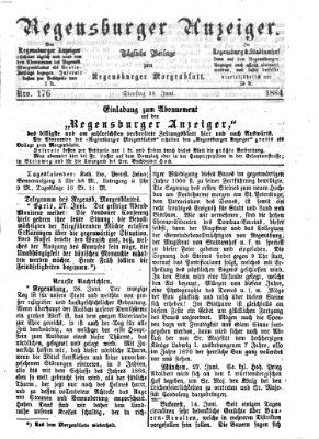 Regensburger Anzeiger Dienstag 28. Juni 1864