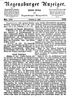 Regensburger Anzeiger Sonntag 31. Juli 1864