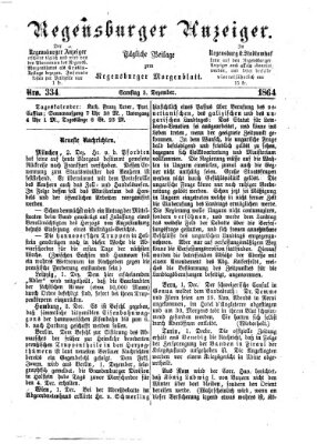 Regensburger Anzeiger Samstag 3. Dezember 1864
