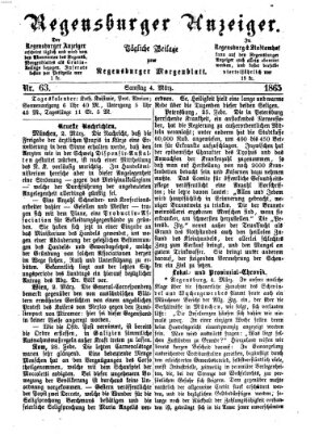 Regensburger Anzeiger Samstag 4. März 1865