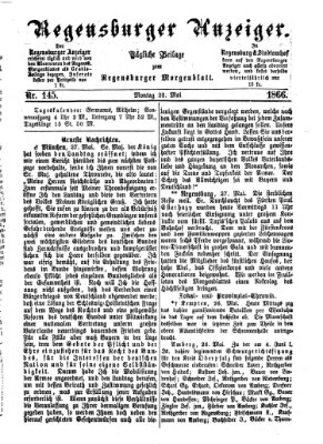 Regensburger Anzeiger Montag 28. Mai 1866