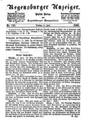 Regensburger Anzeiger Dienstag 12. Juni 1866