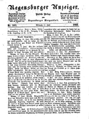 Regensburger Anzeiger Mittwoch 13. Juni 1866