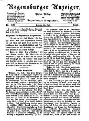 Regensburger Anzeiger Sonntag 22. Juli 1866