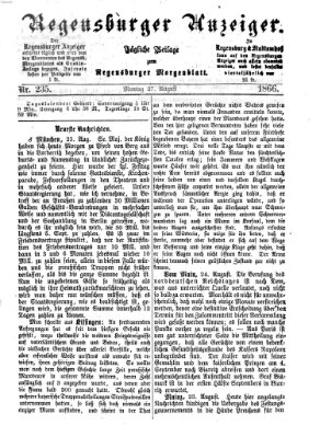 Regensburger Anzeiger Montag 27. August 1866
