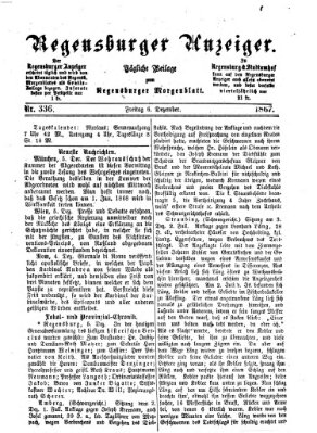 Regensburger Anzeiger Freitag 6. Dezember 1867