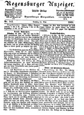 Regensburger Anzeiger Sonntag 24. Mai 1868