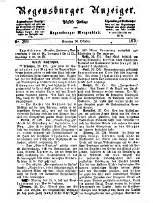 Regensburger Anzeiger Sonntag 30. Oktober 1870