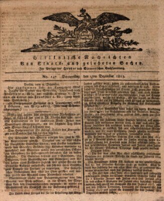 Berlinische Nachrichten von Staats- und gelehrten Sachen Donnerstag 9. Dezember 1813