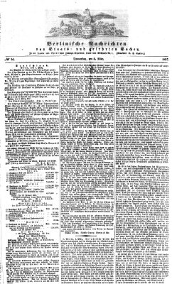 Berlinische Nachrichten von Staats- und gelehrten Sachen Donnerstag 5. März 1857