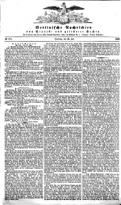 Berlinische Nachrichten von Staats- und gelehrten Sachen Sonntag 25. Juli 1858