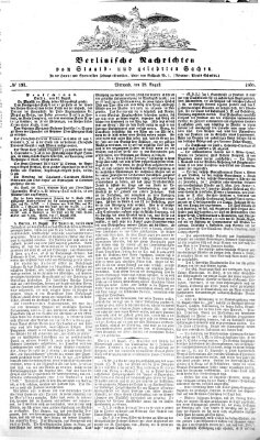 Berlinische Nachrichten von Staats- und gelehrten Sachen Mittwoch 18. August 1858