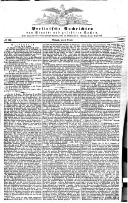 Berlinische Nachrichten von Staats- und gelehrten Sachen Mittwoch 6. Oktober 1858