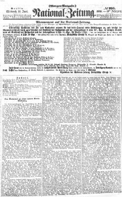 Nationalzeitung Mittwoch 27. Juni 1860