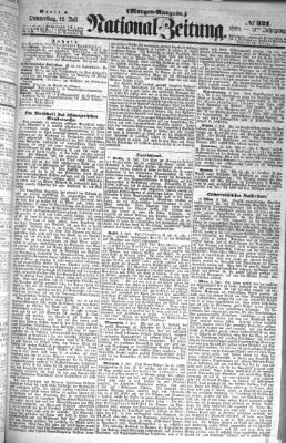 Nationalzeitung Donnerstag 12. Juli 1860