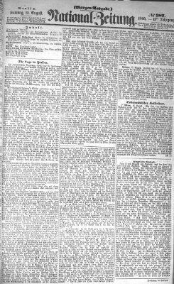 Nationalzeitung Sonntag 19. August 1860