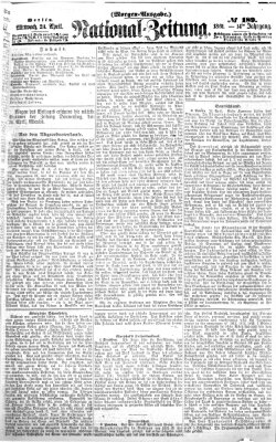 Nationalzeitung Mittwoch 24. April 1861