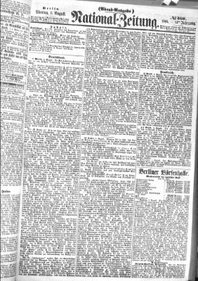 Nationalzeitung Montag 5. August 1861
